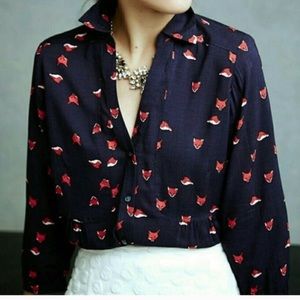 Anthropologie Fox Buttondown